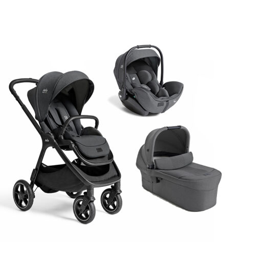 JOIE – Trio Finiti Ebony Con Navicella Ramble E Seggiolino Auto i-Level Pro