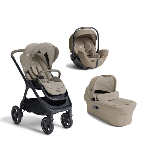 JOIE – Trio Finiti Sandstone Con Navicella Ramble E Seggiolino Auto i-Level Pro