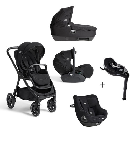 JOIE- Trio Finiti Eclipse Con Navicella Calmi e Seggiolino Auto i-Level Pro + Segg. I – Harbour E e BASE