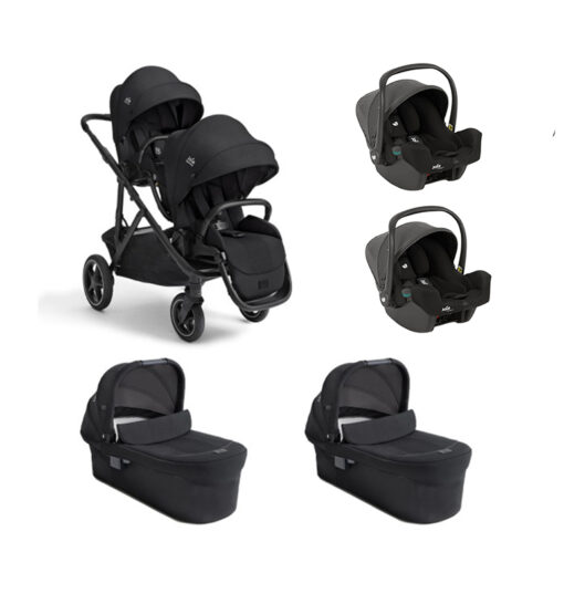 JOIE – Trio Gemellare/Fratellare Versiti Eclipse Con Navicella Ramble XL E Seggiolino Auto i – Snug 2
