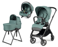 PEG PEREGO - Trio Switch Jade con Navicella Flex e Seggiolino Auto Primo Viaggio Lounge