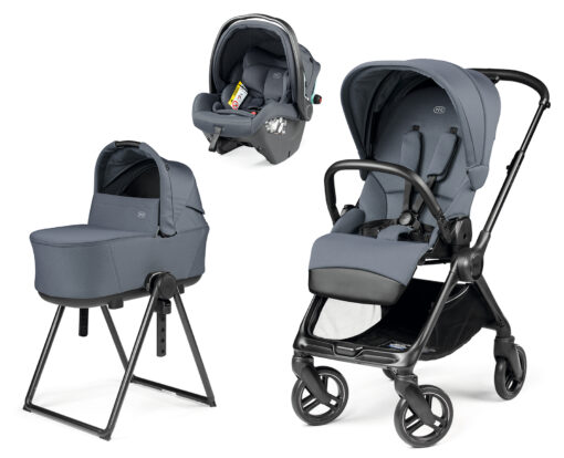 PEG PEREGO – Trio Switch Nordic Blue con Navicella Flex e Seggiolino Auto Primo Viaggio Slk