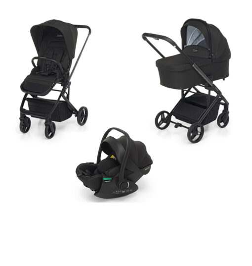 FOPPAPEDRETTI – Trio Tic Toc Ebony con Seggiolino Auto Disk Infant Rekline