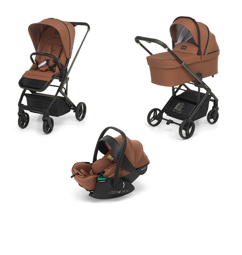 FOPPAPEDRETTI - Trio Tic Toc Tuscany con Seggiolino Auto Disk Infant Rekline
