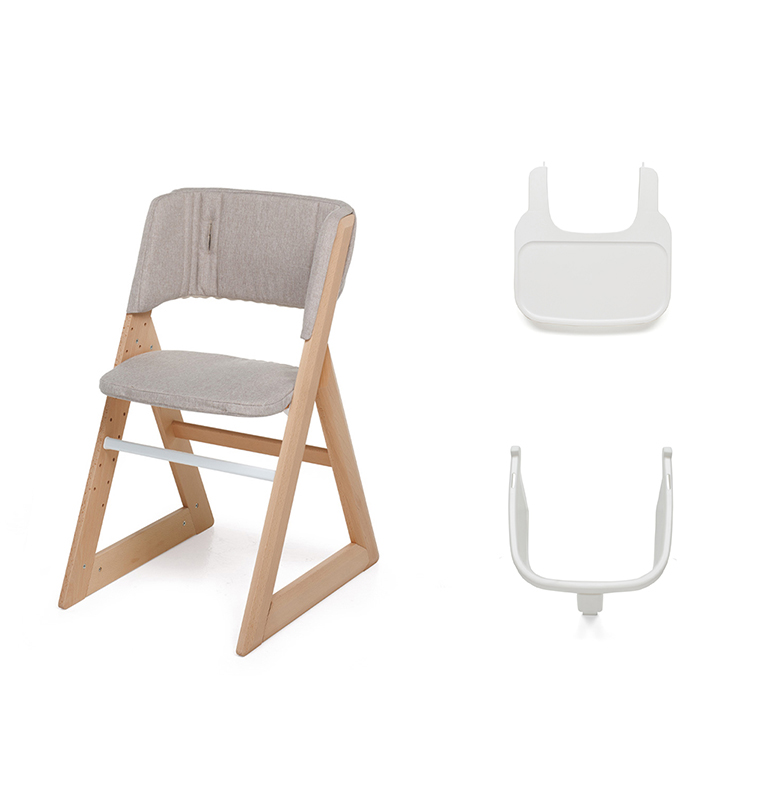 FOPPAPEDRETTI - Sedia Evolutiva Stile e Imbottito Special Cappuccino + Protezione e Vassoio