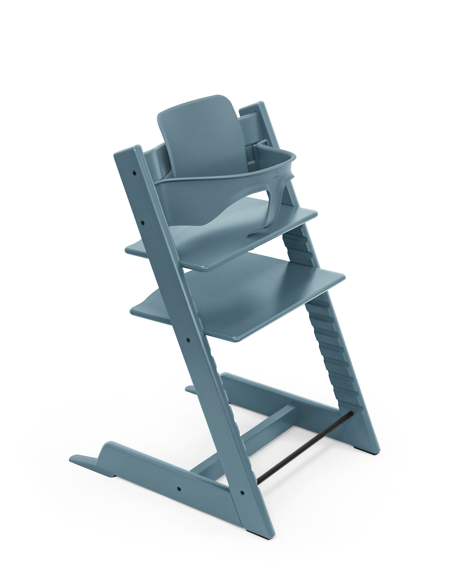 STOKKE - Seggiolone Tripp Trapp Fjord Blue+ Baby Set