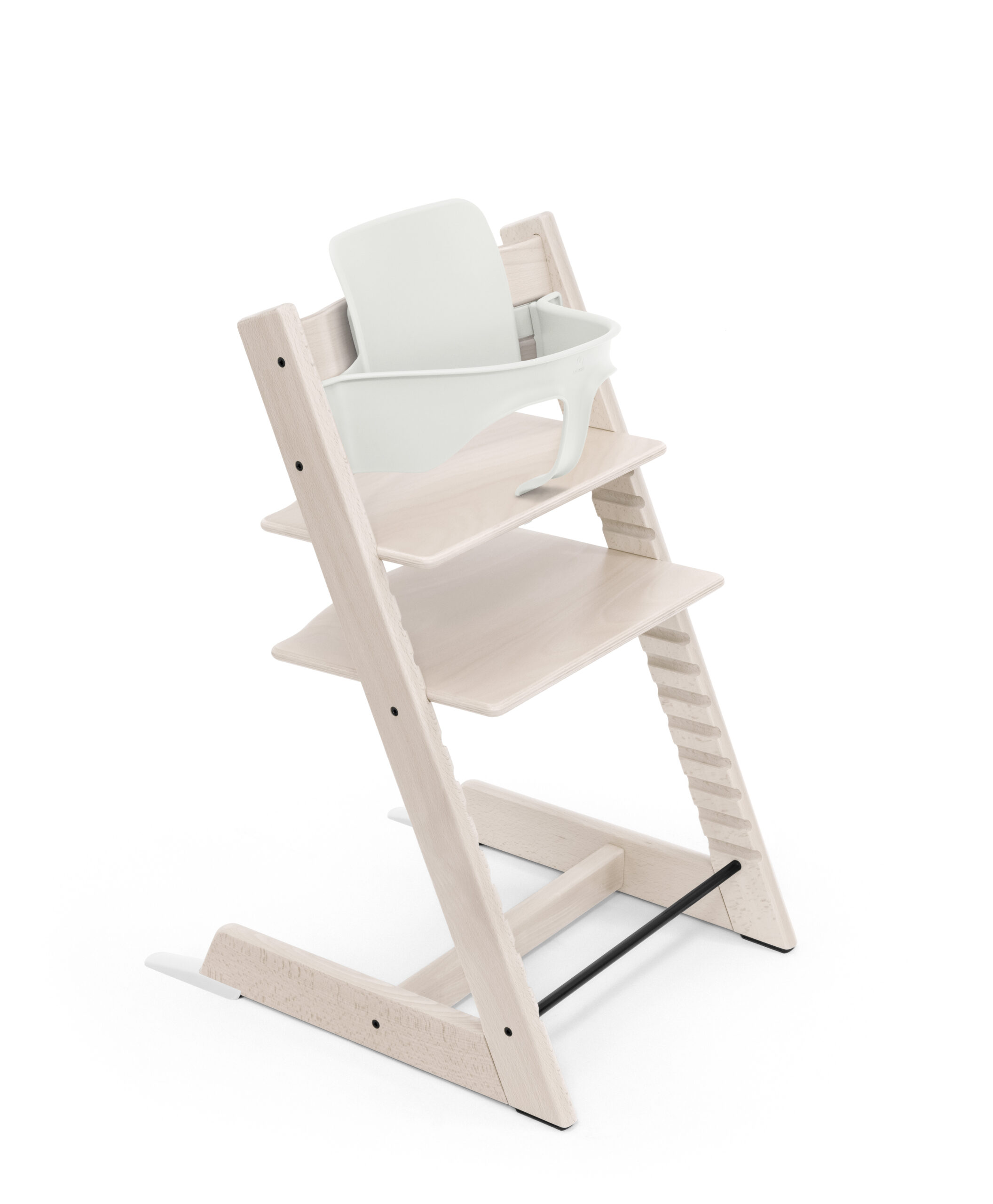 STOKKE - Seggiolone Tripp Trapp Sbiancato Calce + Baby Set