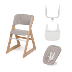 FOPPAPEDRETTI - Sedia Evolutiva Stile Caffè con Protezione Vassoio e Sdraietta Mignon