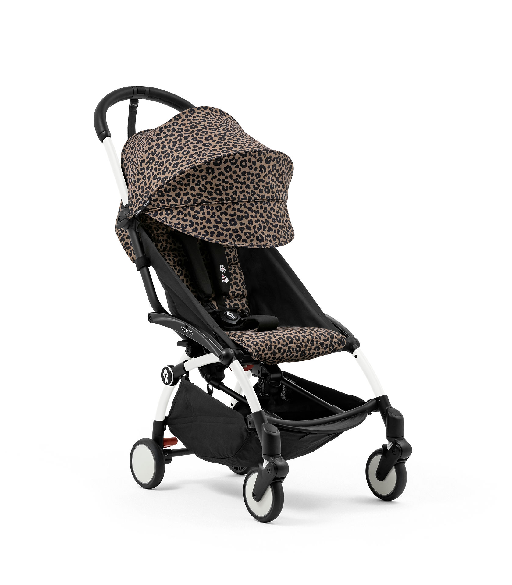 STOKKE – Passeggino YOYO³ con Telaio Bianco Leopard - immagine 2