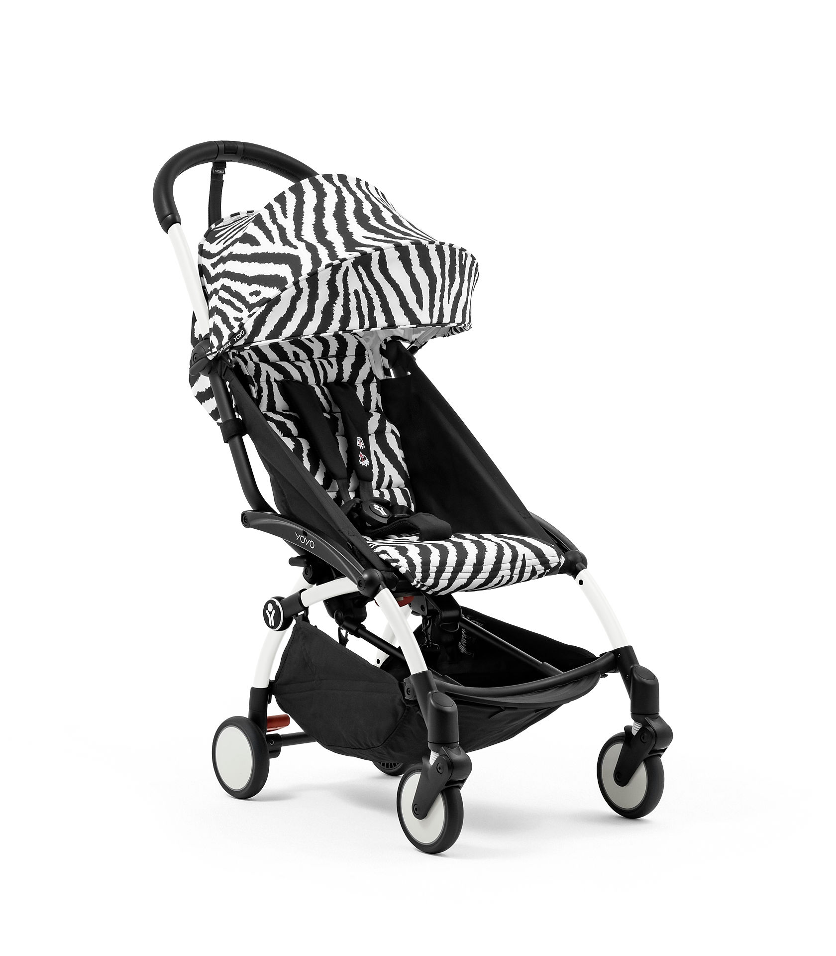 STOKKE - Passeggino YOYO³ con Telaio Bianco Zebra