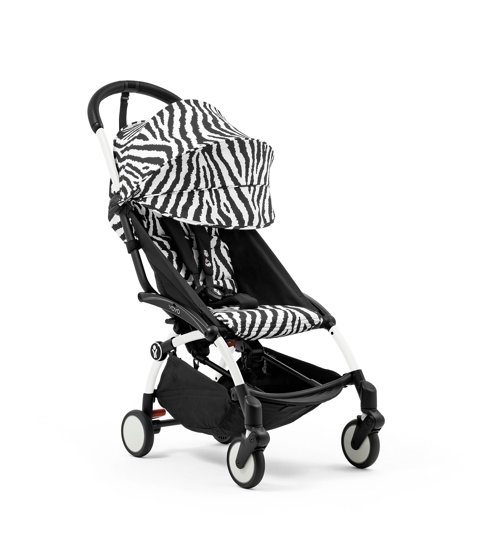 STOKKE – Passeggino YOYO³ con Telaio Bianco Zebra - immagine 4