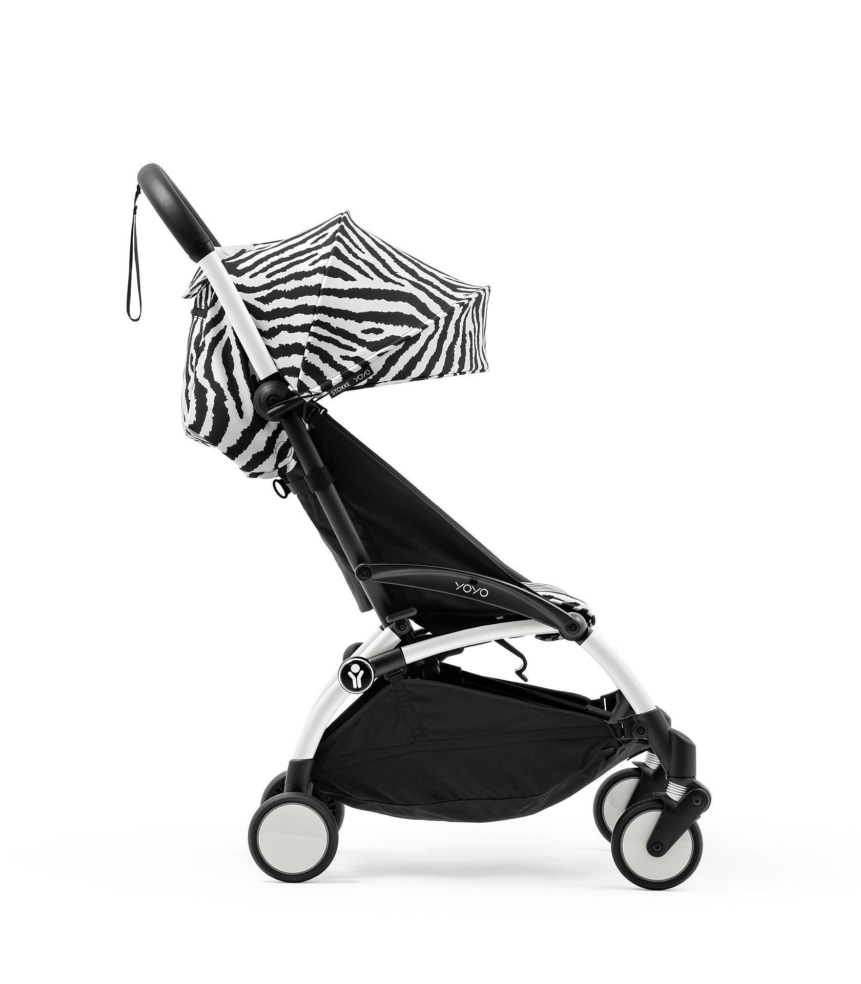 STOKKE – Passeggino YOYO³ con Telaio Bianco Zebra - immagine 2