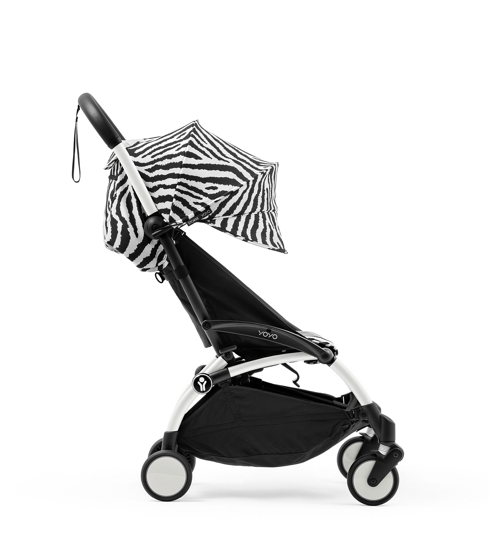 STOKKE – Passeggino YOYO³ con Telaio Bianco Zebra - immagine 3