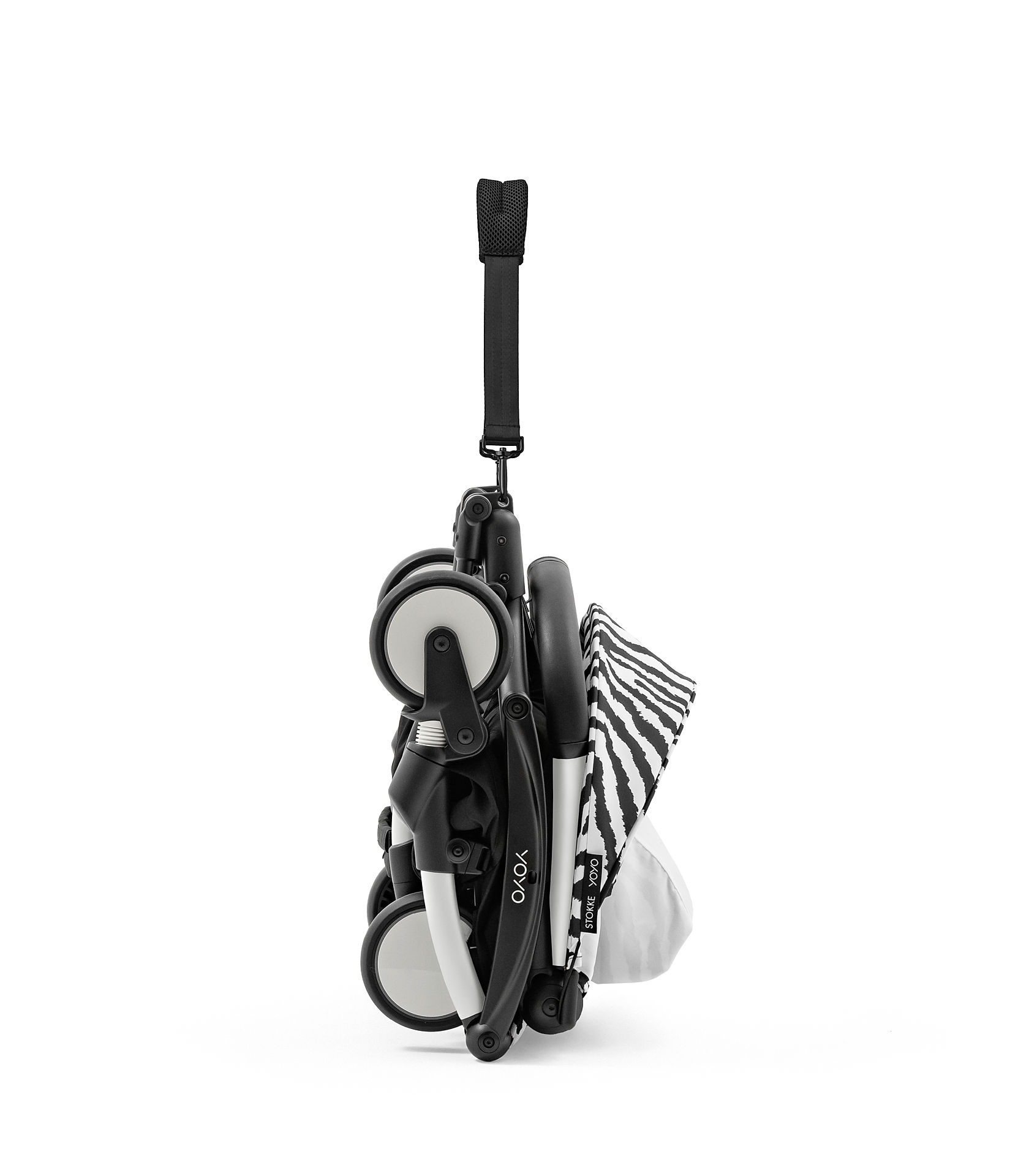 STOKKE – Passeggino YOYO³ con Telaio Bianco Zebra - immagine 5