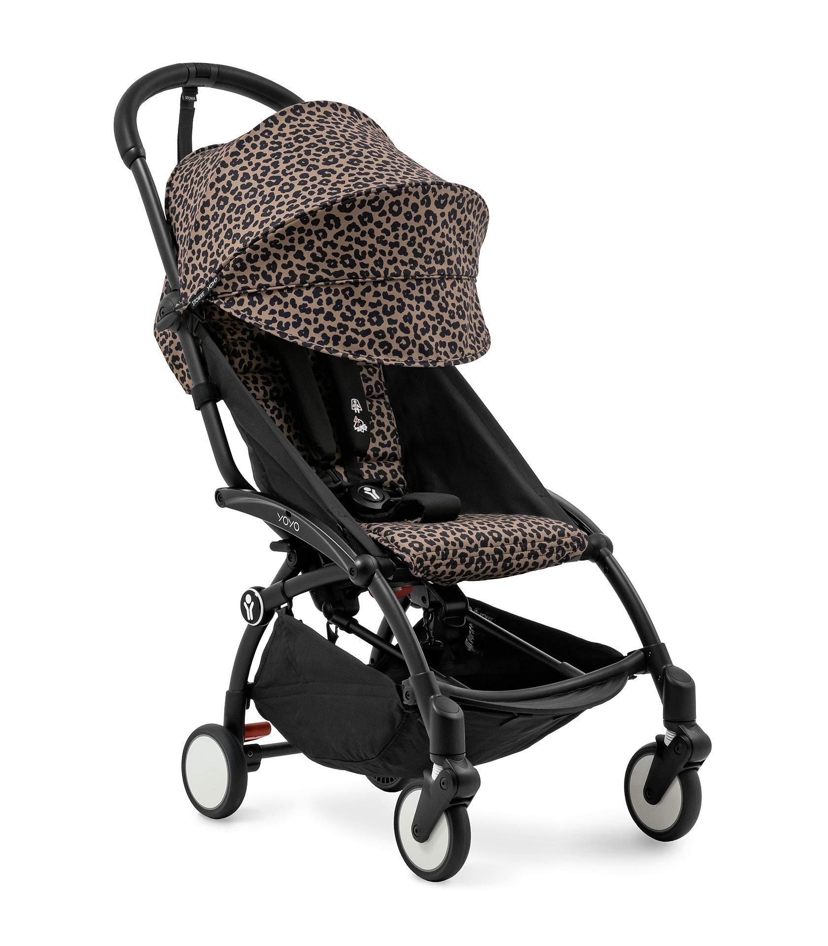 STOKKE – Passeggino YOYO³ con Telaio Nero Leopard - immagine 2