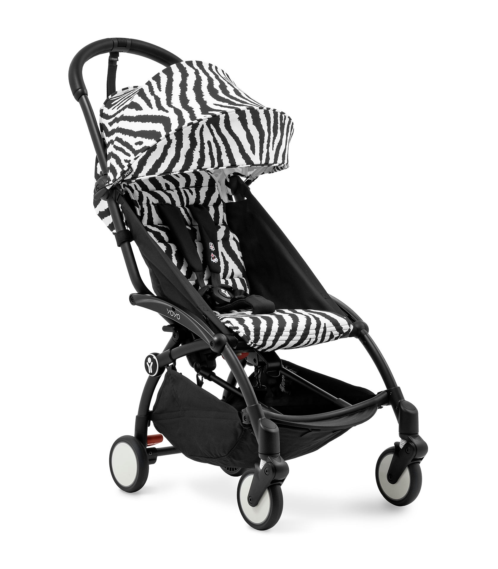 STOKKE - Passeggino YOYO³ con Telaio Nero Zebra