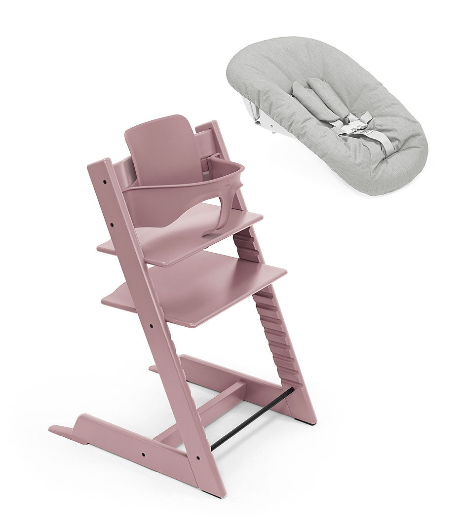 STOKKE - Seggiolone Tripp Trapp Heather Mauve+ Baby Set e Newborn