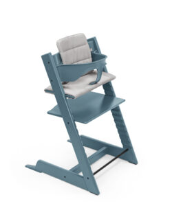 STOKKE - Seggiolone Tripp Trapp Fjord Blue+ Baby Set e Cuscino