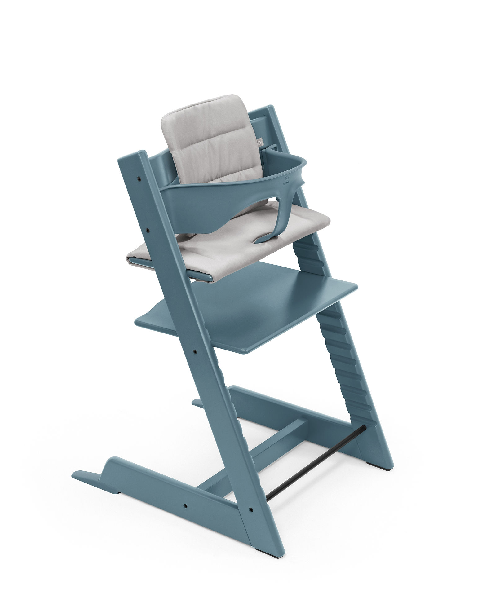STOKKE – Seggiolone Tripp Trapp Fjord Blue+ Baby Set e Cuscino