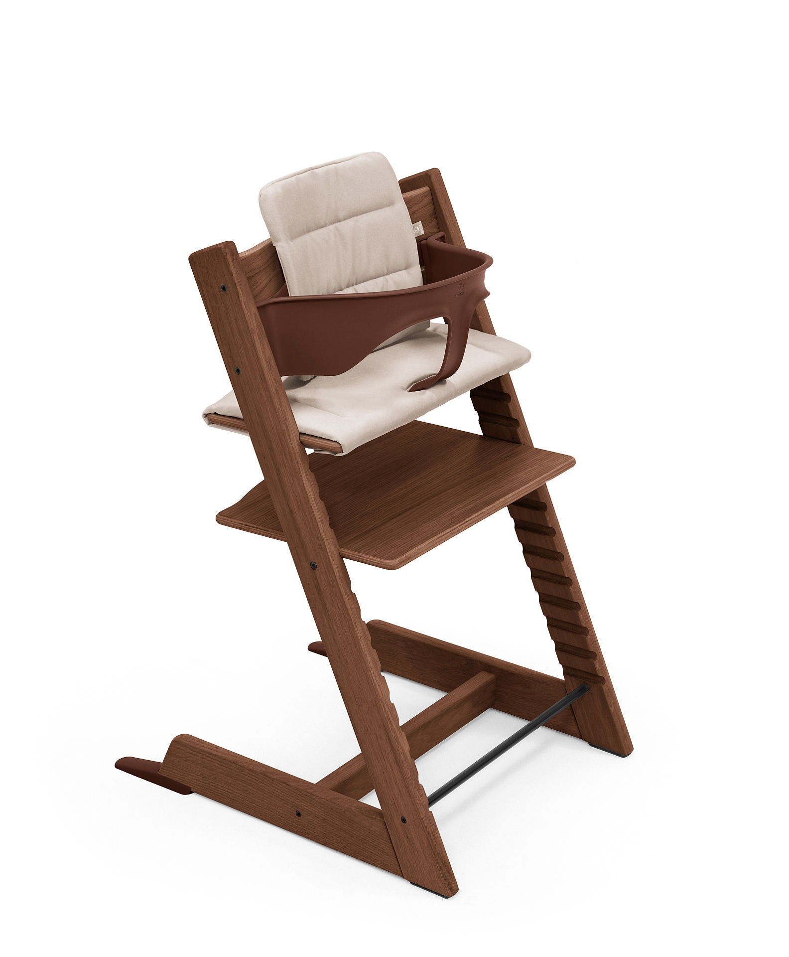 STOKKE - Seggiolone Tripp Trapp Oak Warm Brown + Baby Set e Cuscino