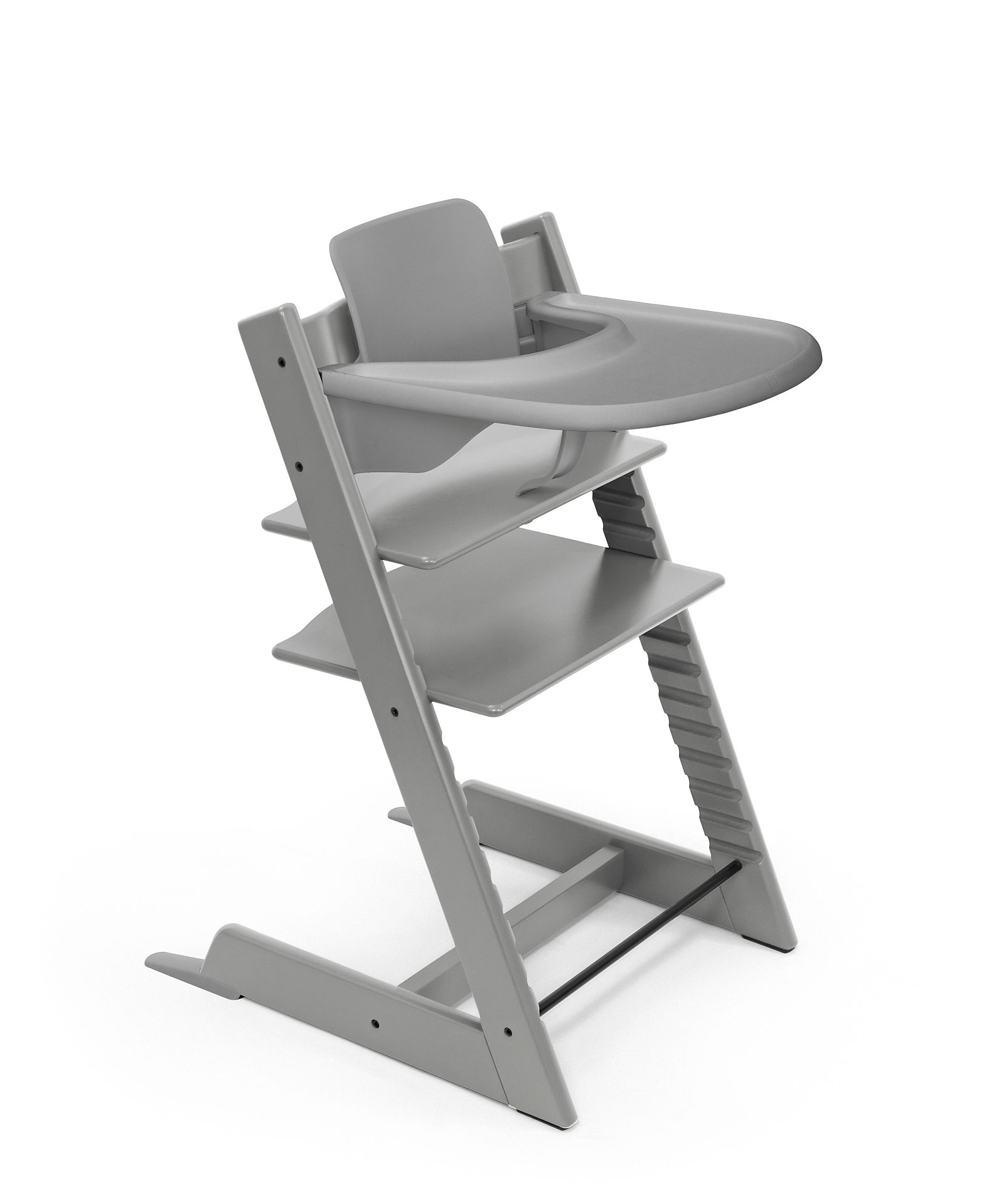 STOKKE - Seggiolone Tripp Trapp Storm Grey + Baby Set e Vassoio