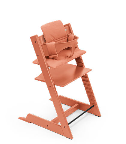 STOKKE - Seggiolone Tripp Trapp Terracotta + Baby Set e Cuscino