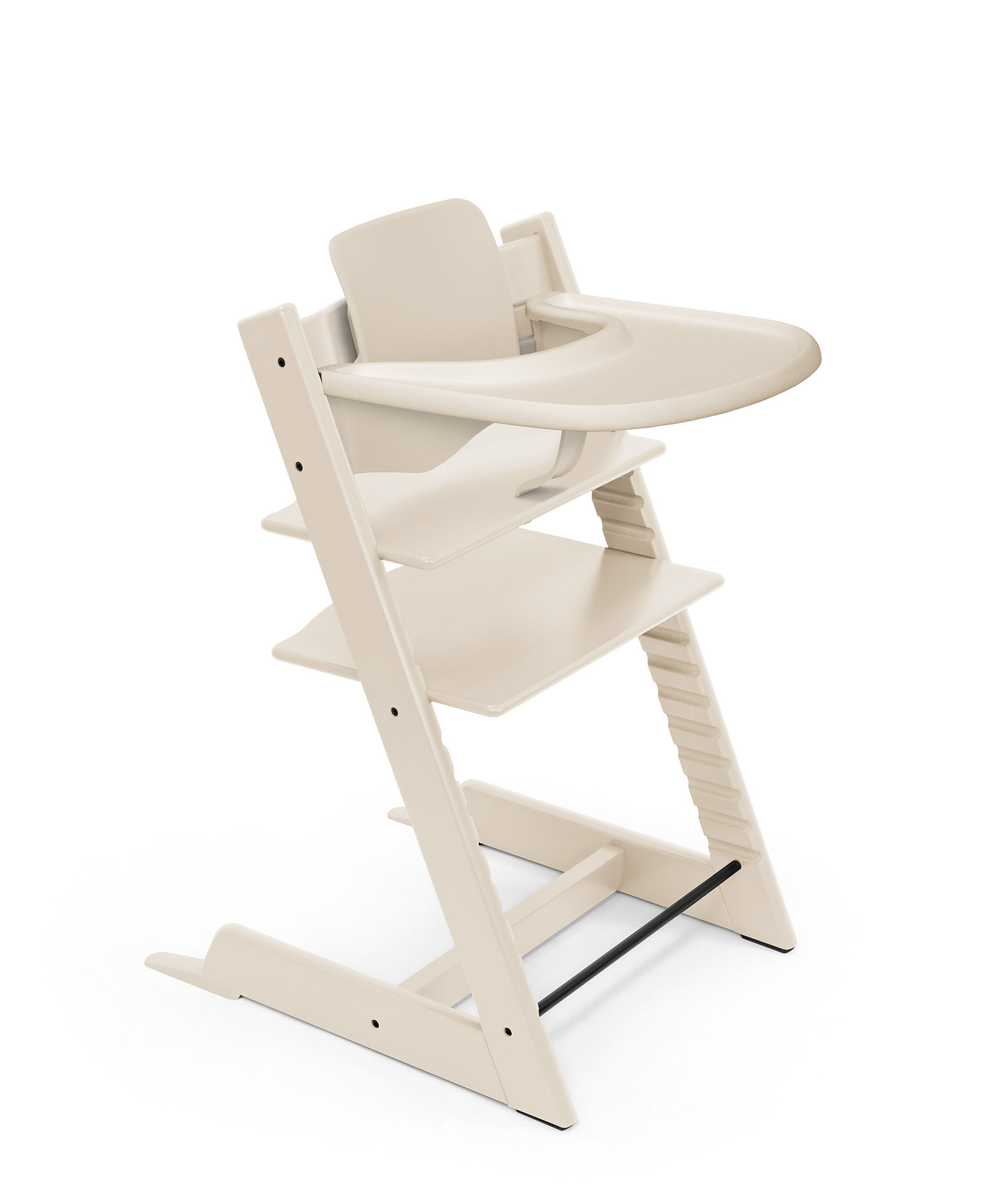 STOKKE - Seggiolone Tripp Trapp Vanilla White + Baby Set e Vassoio