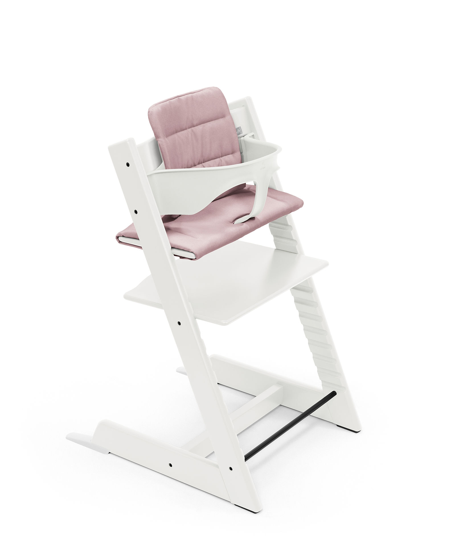 STOKKE - Seggiolone Bianco Tripp Trapp + Baby Set e Cuscino