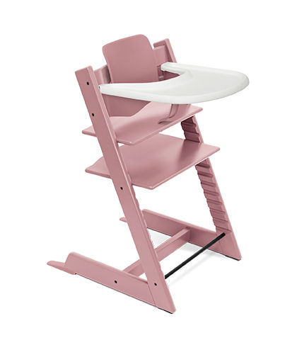 STOKKE - Seggiolone Tripp Trapp Heather Mauve+ Baby Set e Vassoio