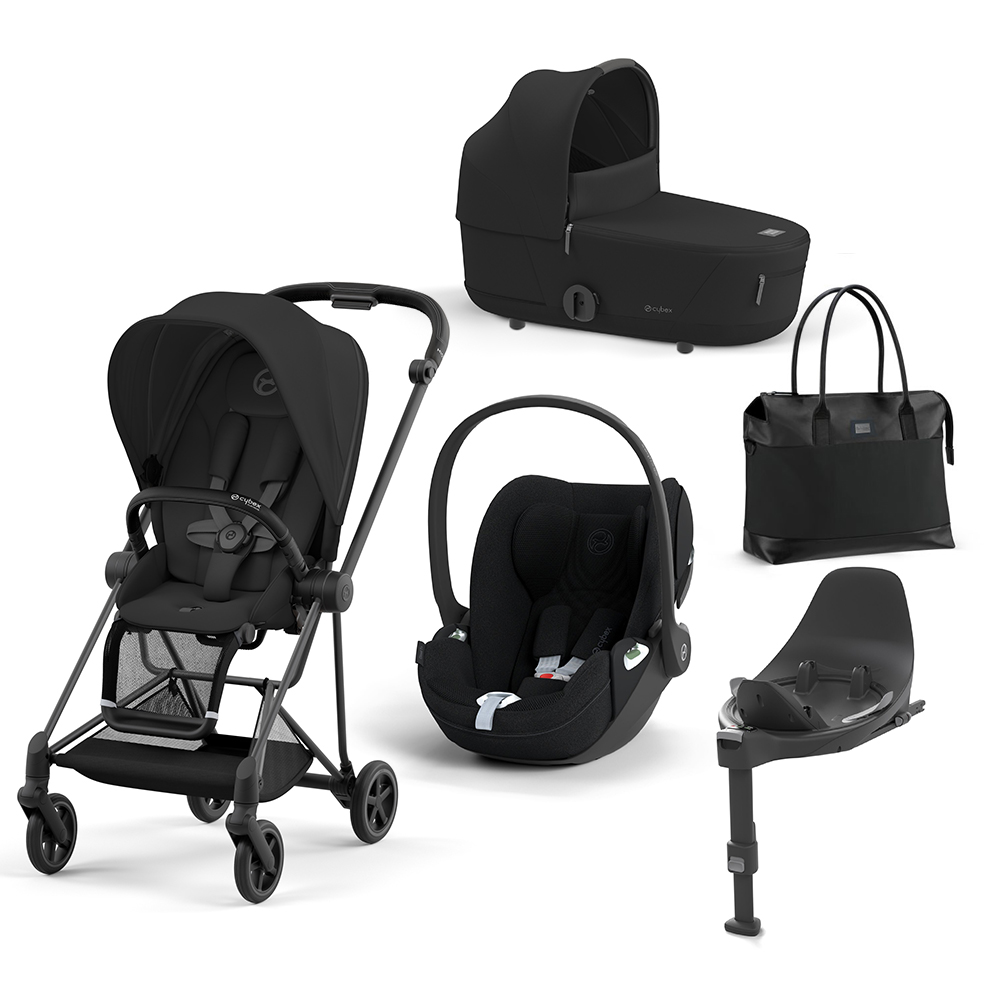 CYBEX PLATINUM - Trio Mios Sepia Black con Telaio Matt Black e Base T + Borsa (OMAGGIO)