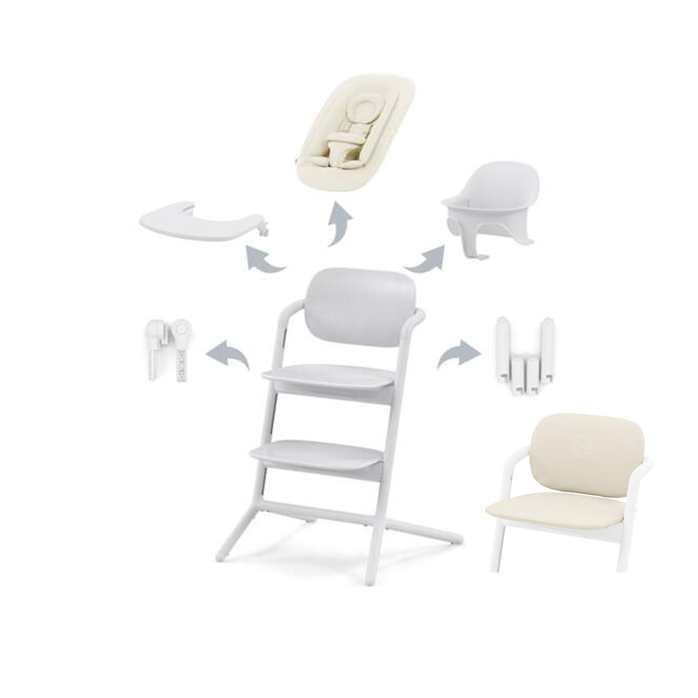 CYBEX GOLD – Lemo 4 in 1 All White e Inserto Comfort OMAGGIO