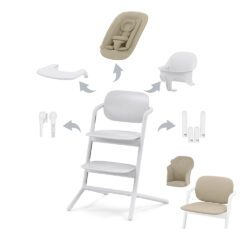 CYBEX GOLD - Lemo 4 in 1 Sand White e Inserto Comfort OMAGGIO