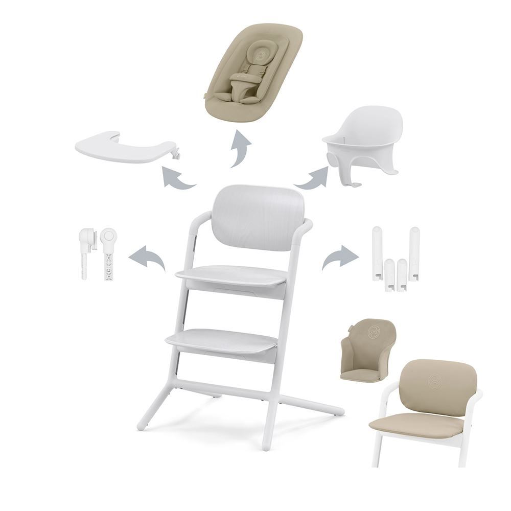 CYBEX GOLD - Lemo 4 in 1 Sand White e Inserto Comfort OMAGGIO