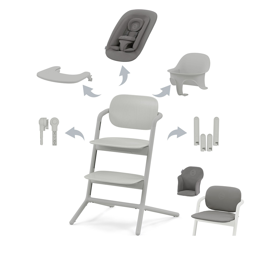 CYBEX GOLD - Lemo 4 in 1 Suede Grey e Inserto Comfort OMAGGIO