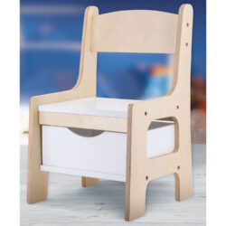 LISCIANI - Sedia Montessori Wood Toy Box Chair