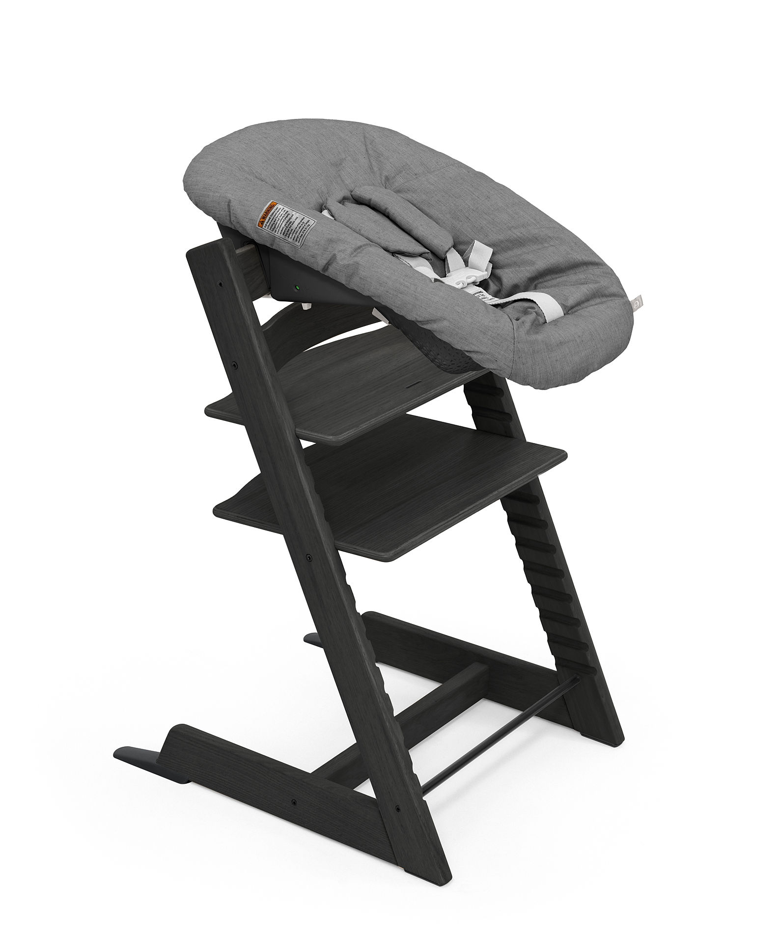 STOKKE - Seggiolone Tripp Trapp Nero + Newborn