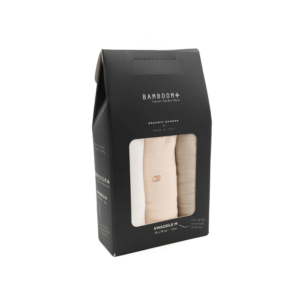 BAMBOOM - Copertina Mussola M 3 pack 70x70 cm