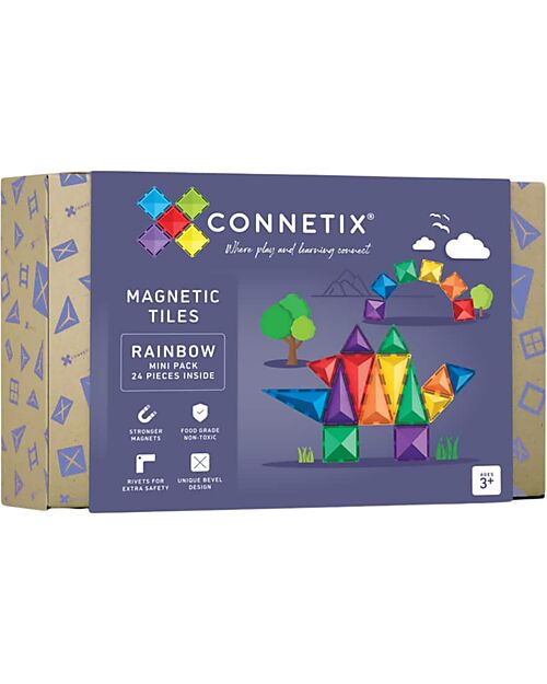 CONNETIX - Tessere Magnetiche Confezione Mini Arcobaleno 2 - immagine 2
