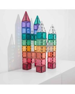 CONNETIX - Tessere Magnetiche Piccole e Grandi Pastello 40 PZ