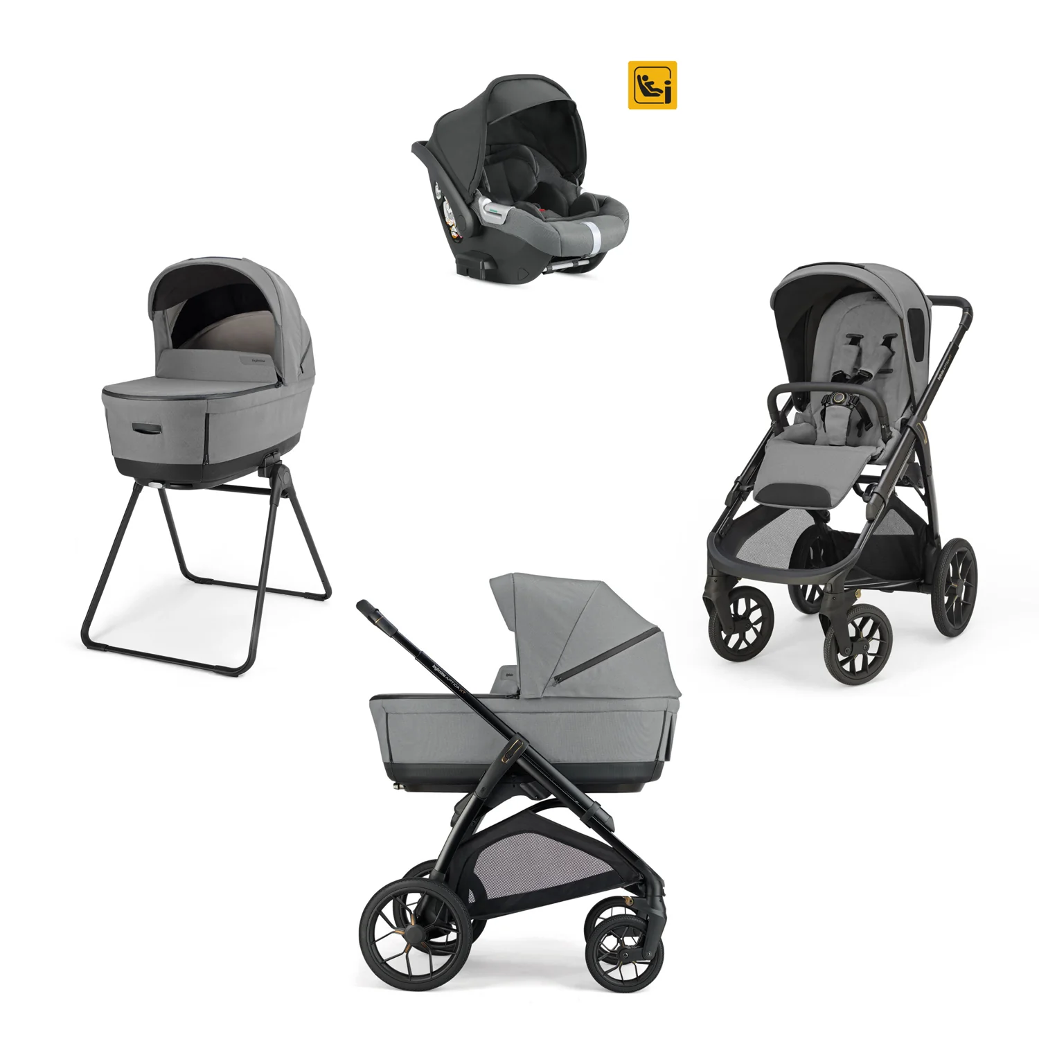 INGLESINA - Trio Aptica XT Canyon Grey con Navicella Open Up e Seggiolino Auto Darwin Infant 2026