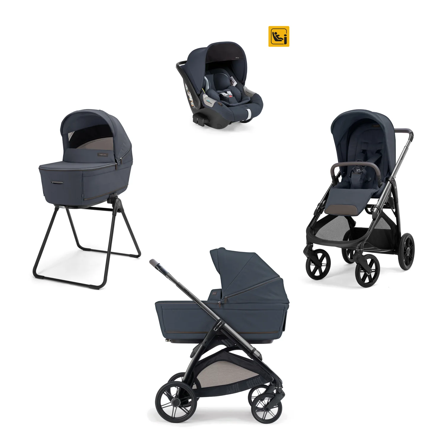 INGLESINA - Trio Aptica Sapphire Blue con Navicella Open Up e Seggiolino Auto Darwin Infant 2026
