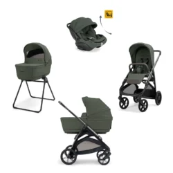 INGLESINA - Trio Aptica Ivy Green con Navicella e Seggiolino Auto Darwin Recline Evo 2026