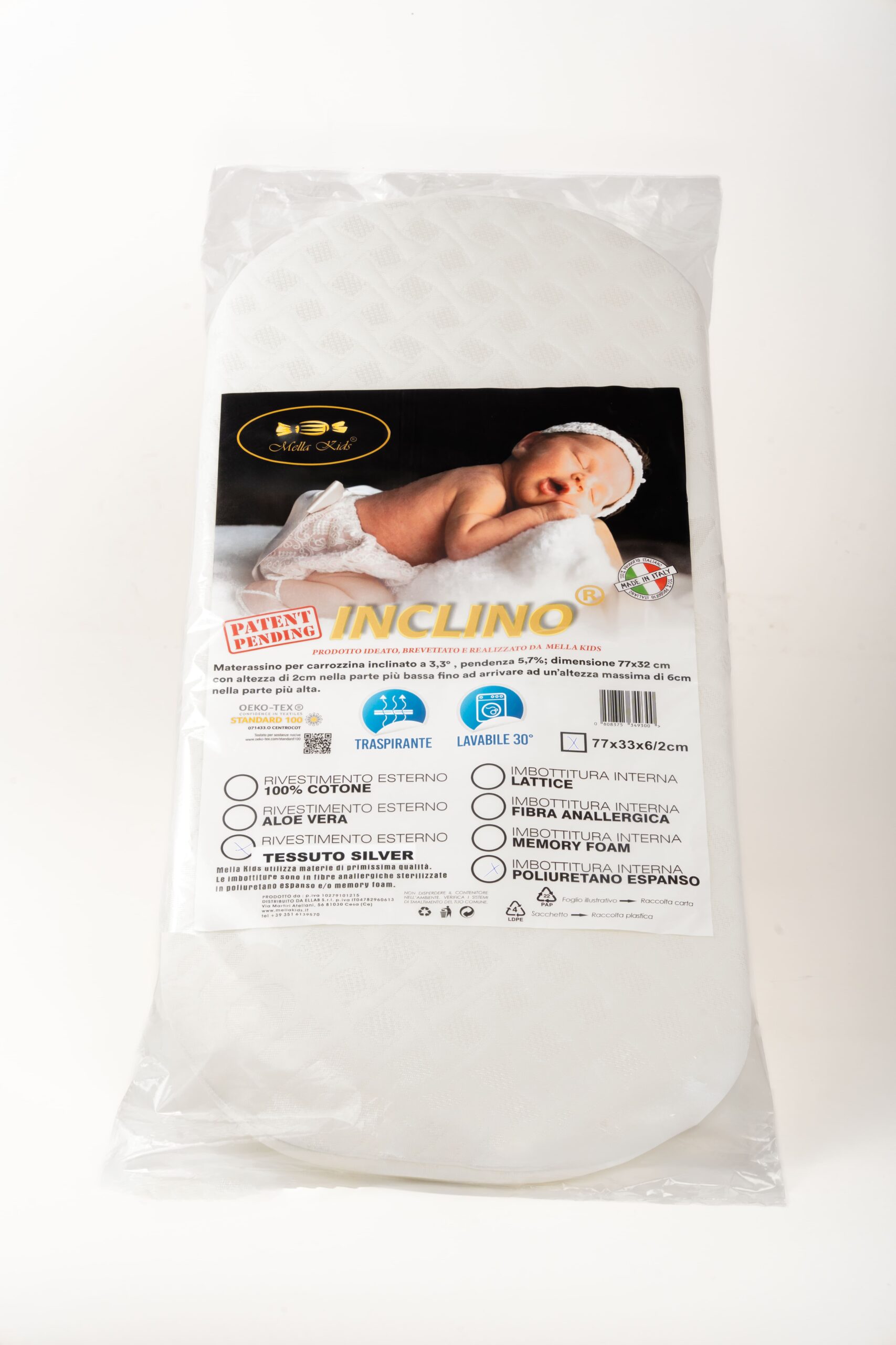 MELLAKIDS - Materasso Inclino per Carrozzina