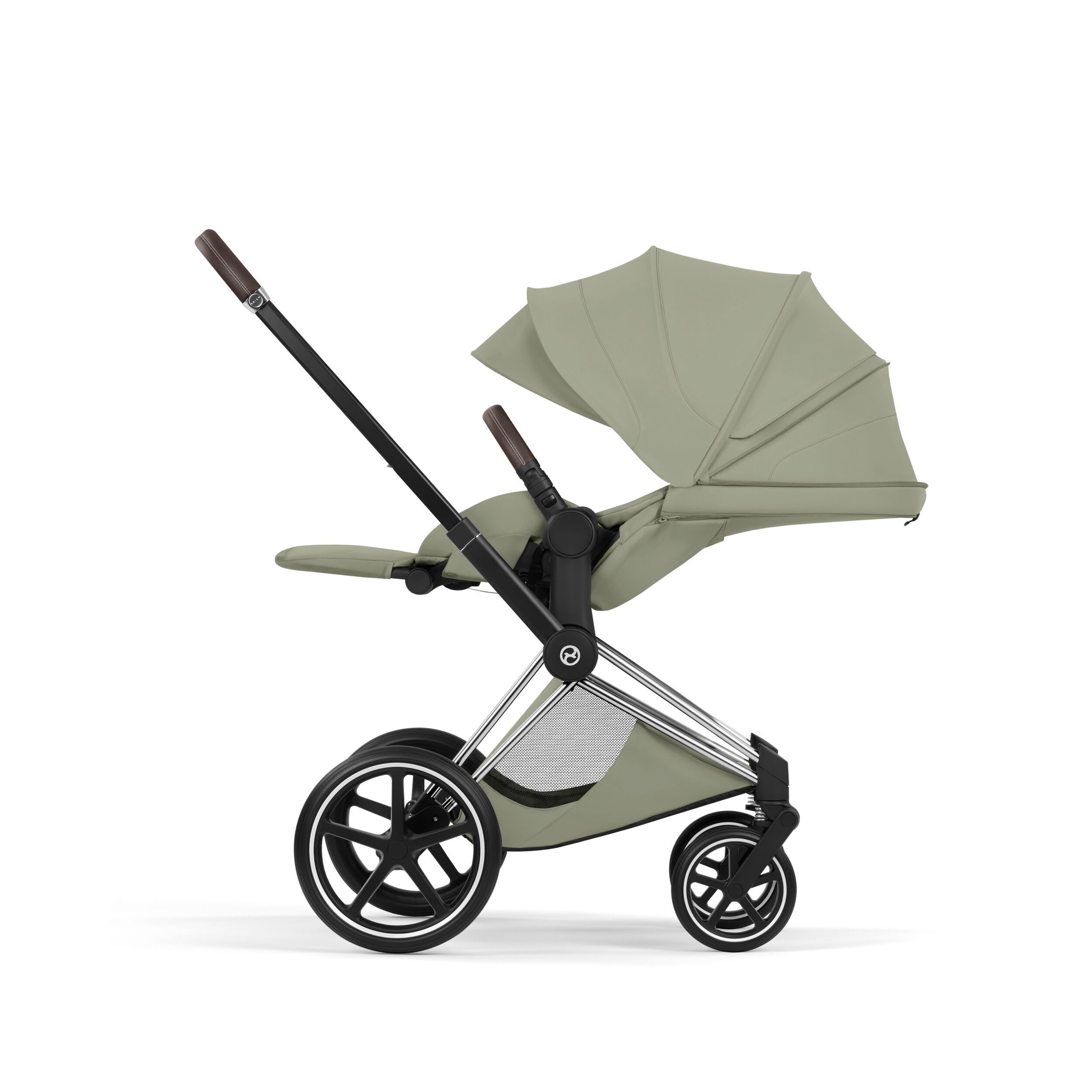 CYBEX PLATINUM – Passeggino Priam Style Sage Green con Telaio Chrome Brown 2026 - immagine 4