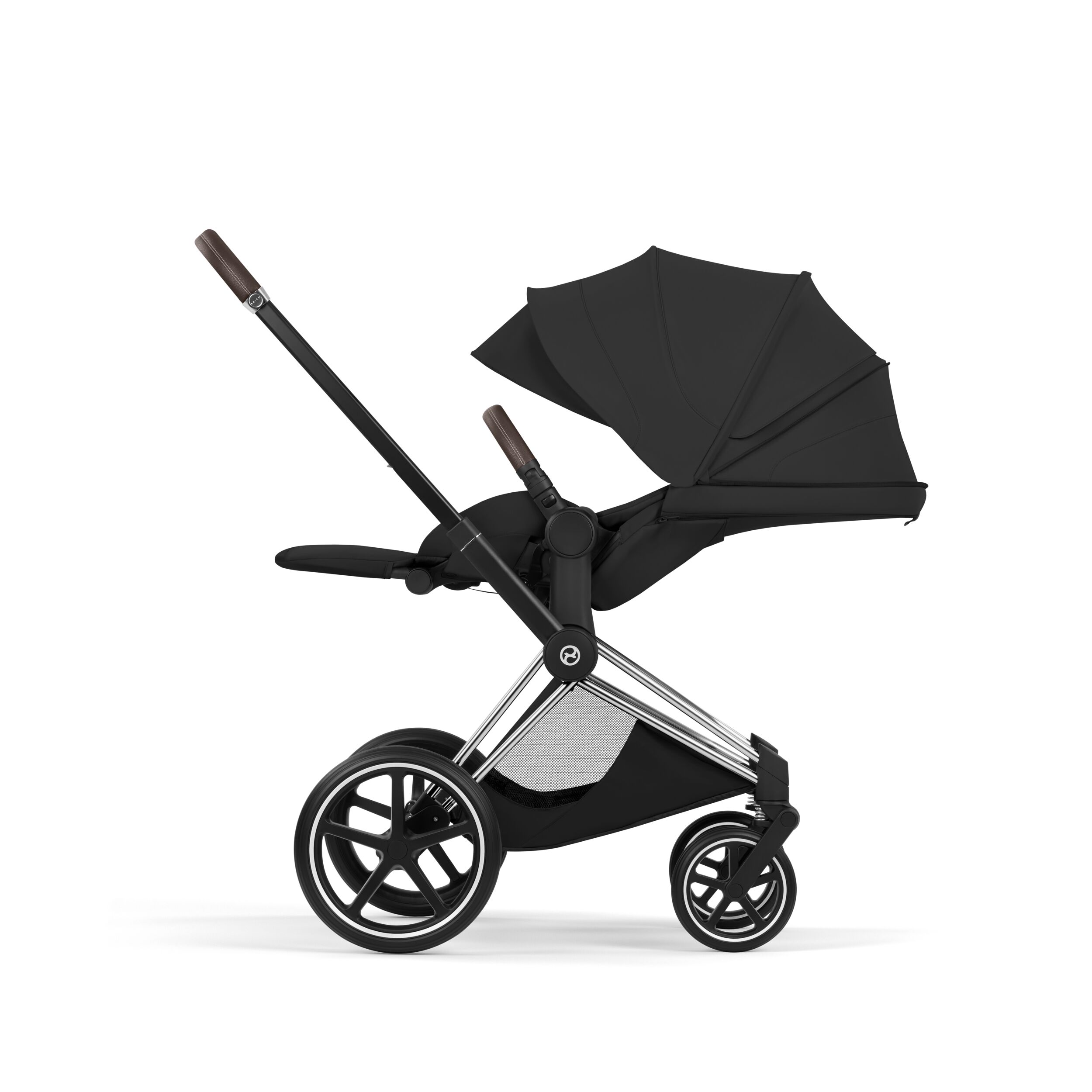 CYBEX PLATINUM – Passeggino Priam Style Sepia Black con Telaio Chrome Brown 2026 - immagine 4