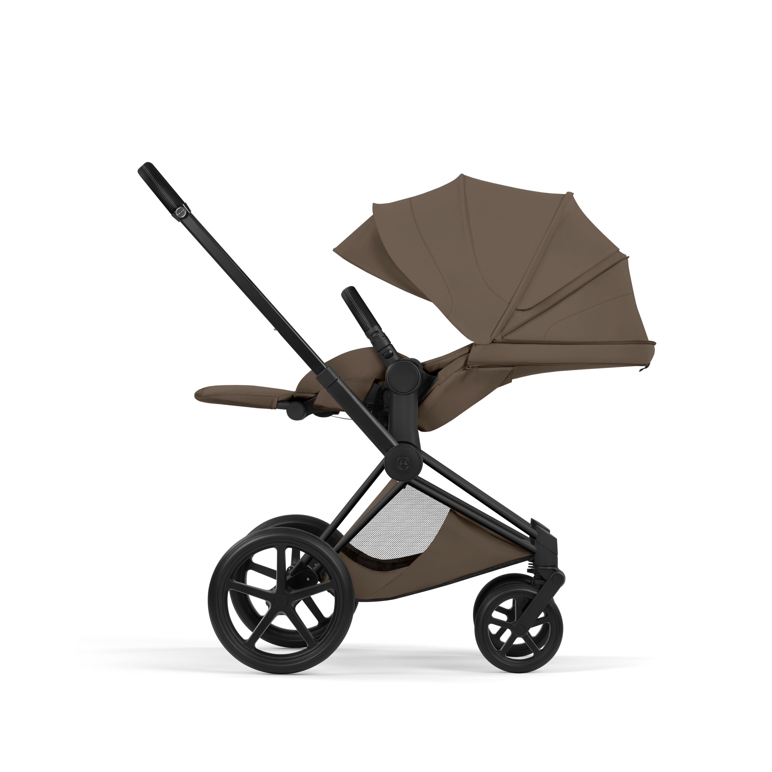 CYBEX PLATINUM – Trio Priam Style Coconout Brown con Telaio Matt Black e Seggiolino Auto Cloud-T - immagine 5