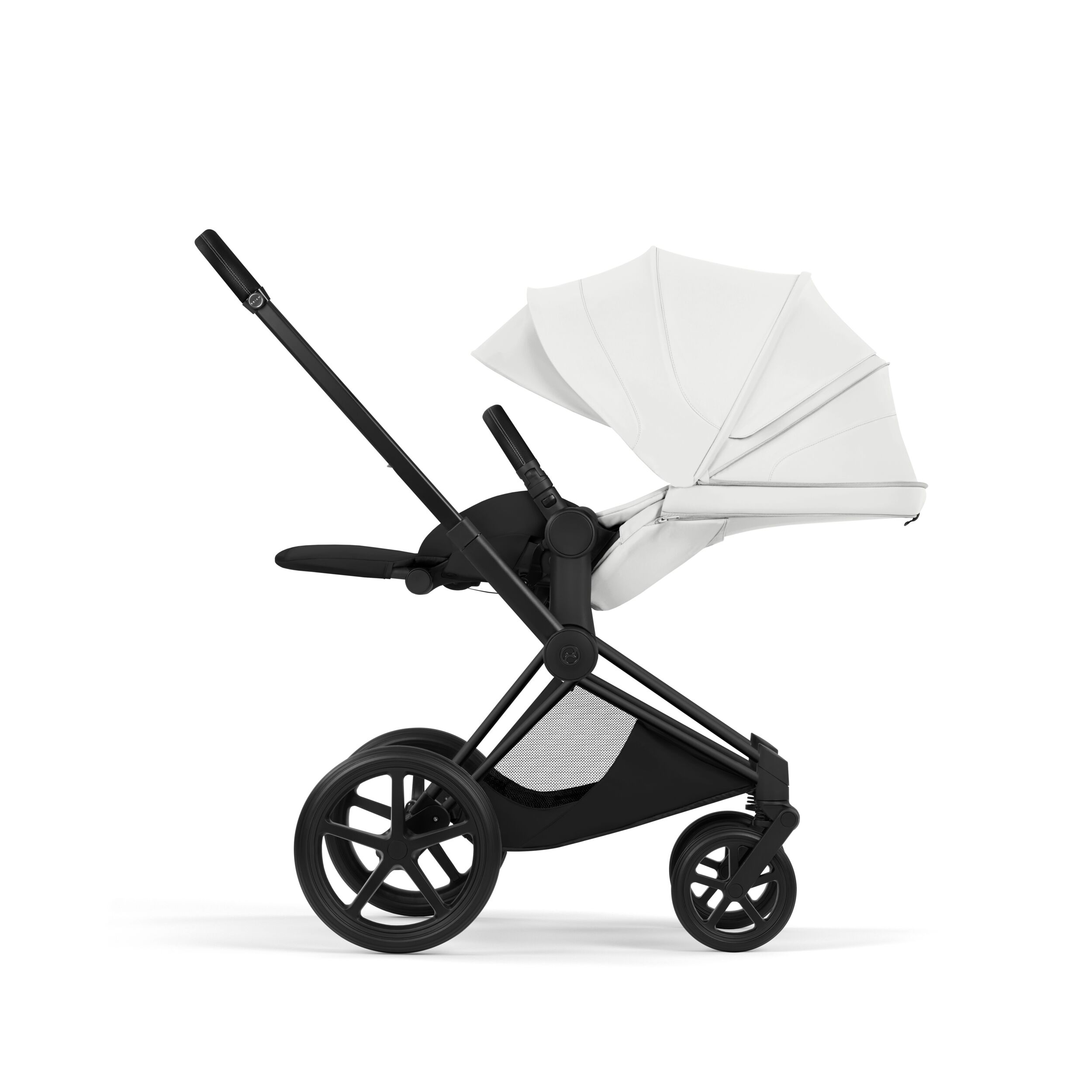 CYBEX PLATINUM – Trio Priam Style Off White con Telaio Matt Black e Seggiolino Auto Cloud-T - immagine 5