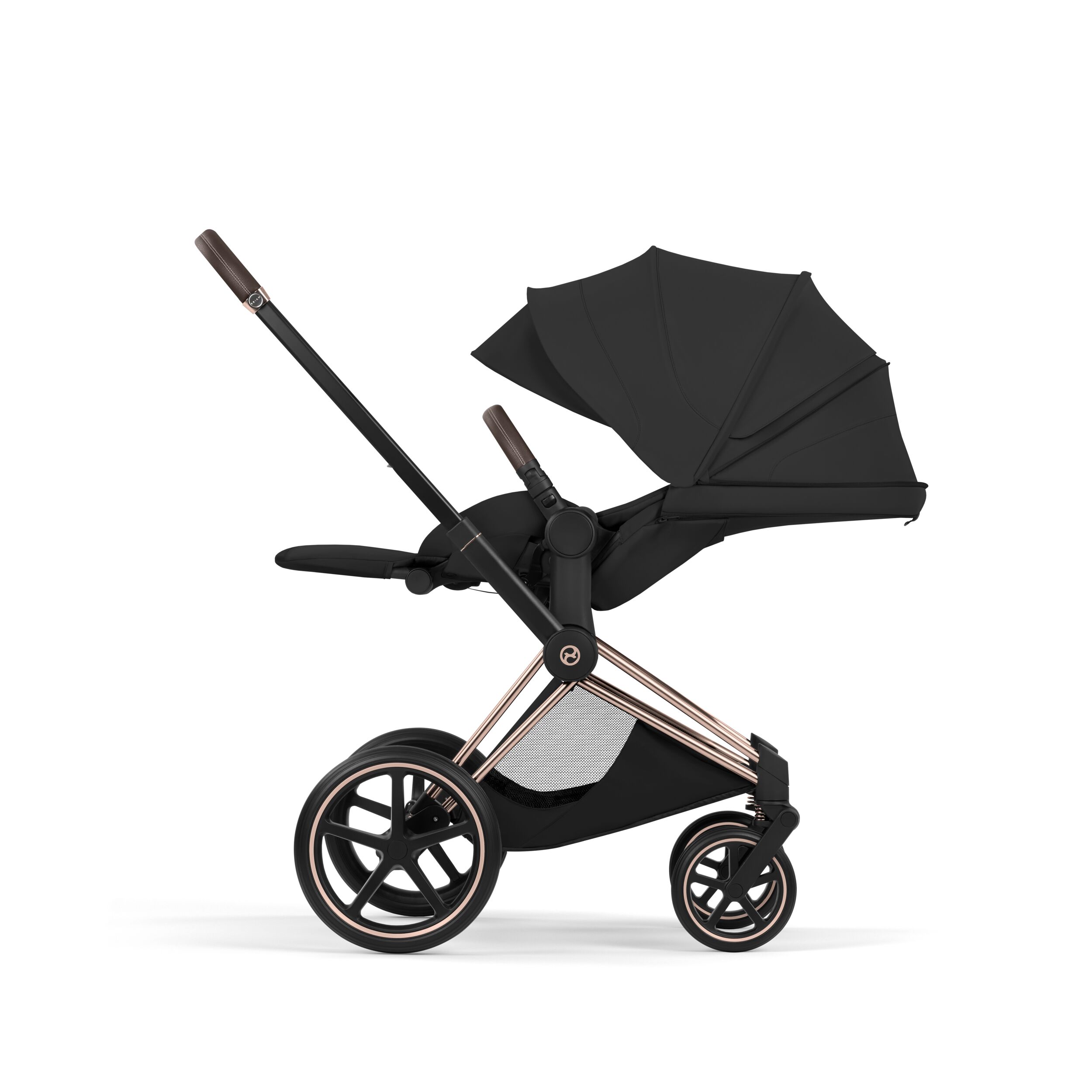 CYBEX PLATINUM – Passeggino Priam Style Sepia Black con Telaio Rosegold 2026 - immagine 6