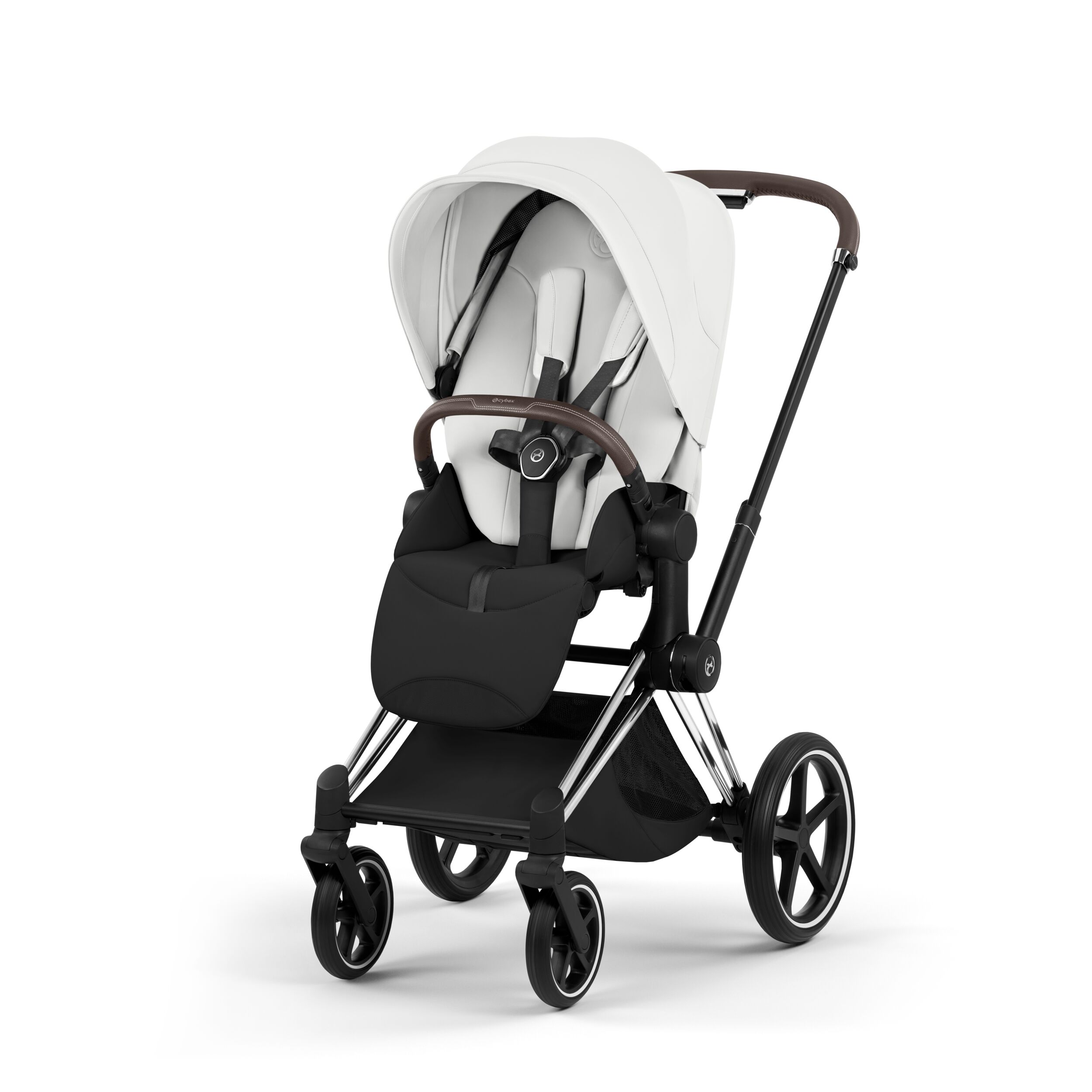 CYBEX PLATINUM - Passeggino Priam Style Off White con Telaio Chrome Brown 2026