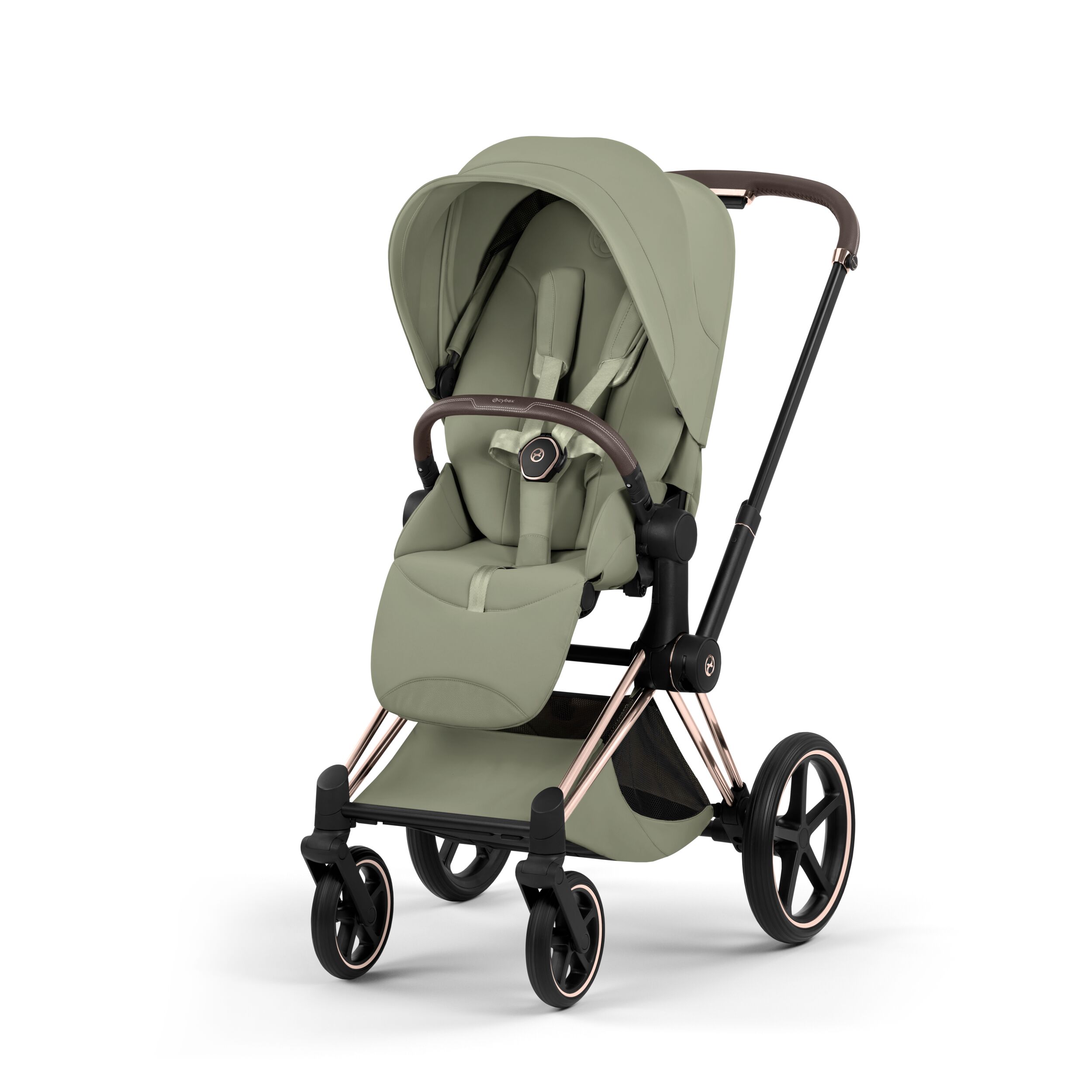 CYBEX PLATINUM - Passeggino Priam Style Sage Green con Telaio Rosegold 2026